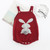 Cute Rabbit Knit Rompers Children's Winter Baby Girls Sleevless Rompers Outfit Clothes Toddler Newborn One-Pieces Jumpsuit