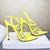 Sexy Yellow Sandals Ladies Sandals Summer New Pointed Fish Mouth Cross Stilettos Sharp Point Toe 11.5cm heels ZL-222-5