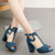 Women sandals metal decoration summer shoes women high heels hollow mesh sexy sandals