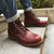 Genuine Leather Top Quality New Men Casual Shoes Luxury Designer British Autumn Winter Ankle Boots Red Motorcycle Boots