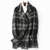 Double Faced Wool Coats For Men Autumn Winter Warm Jackets Top Quality Wool Plaid Overcoats abrigo hombre
