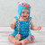 Baby Girls Clothes Baby Blue Ruffled Lace Romper Toddler Kids Jumpsuit New Born Baby 1th Birthday Photo Outfit