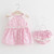 Newborn Baby Girls Clothes Sleeveless Dress+Briefs 2PCS Outfits Set Striped Printed Cute Clothing Sets Summer Sunsuit 0-24M-1