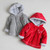 Baby winter jacket warm clothing baby cartoon clothing coat jacket coat baby red grey hoodie and apparel conceal snaps