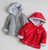 Baby winter jacket warm clothing baby cartoon clothing coat jacket coat baby red grey hoodie and apparel conceal snaps