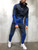 Men Tracksuit 2 Piece Set 3D Gradient Color Casual Hoodies Sweatshirt and Pants Sportswear Joggers Men Sets