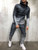 Men Tracksuit 2 Piece Set 3D Gradient Color Casual Hoodies Sweatshirt and Pants Sportswear Joggers Men Sets