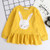 Girls Dress New Brand Baby Girls Blouse Rabbit Ears Hooded Long Sleeve Children Clothing Dress Girls Clothes