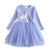 Girls Unicorn Vestidos Girls Long Sleeve Dress Kids Party Voile Dress Children Licorne Autumn and Winter Dresses LH4577