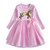 Girls Unicorn Vestidos Girls Long Sleeve Dress Kids Party Voile Dress Children Licorne Autumn and Winter Dresses LH4577