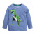 Kids T Shirts Boys Long Sleeve Tops Cartoon Dinosaur Print Girls Cotton T-shirts For Spring Autumn Children Clothing Baby Tops