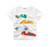 2-10Y Cartoon Print Baby Boys Dinosaur T Shirt For Summer Infant Kids Boys Girls T-Shirts Clothes Cotton Toddler Letter Tops