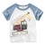 Cartoon Print Baby Boys Dinosaur T Shirt For Summer Infant Kids Boys Girls Lion T-Shirts Clothes Cotton Toddler Letter Tops