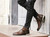 Handmade Retro Full Grain Designer Formal Mens Zipper Dress Boots Brown Brogue Booties Ankle Luxury Genuine Leather Shoes Fall