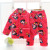 Kids clothes Winter Pajama sets Thicken Pijama set Baby boy Pajamas Printing Children quilt flannel sleepwear Infant pajamas