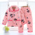 Kids clothes Winter Pajama sets Thicken Pijama set Baby boy Pajamas Printing Children quilt flannel sleepwear Infant pajamas