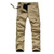 Men's Fleece Cargo Pants Winter Thick Warm Pants Full Length Multi Pocket Casual Military Baggy Tactical Trousers Plus size 3XL