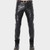 Fashion Mens Leather Pants New Punk Trousers Skinny Genuine Leather Pants Joggers Pants For Men Zipper Straight Pants Plus Size