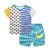 Children Sets Boys Girls Suit Summer Casual Cotton Cute Star Short Sleeve Shorts 2pcs Suit Baby Boy Clothes Girl Clothes