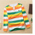 High quality 3 years-12 years old multi-color children's polo shirt short-sleeved shirt round neck striped cotton boy T-shirt