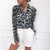 Chiffon Leopard Print Work Shirt