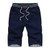 Men's Summer Casual Shorts Solid Color Elastic Waist Fashion Men's Shorts 100% Cotton Brand men Clothing Shorts