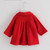 Baby Jacket Winter Girls Turn-Down Collar Long Sleeve Single Breasted Baby Christmas Coat and Jacket Pink/Red Color For 6-24M