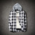 Hoodies Tracksuit Men's Autumn Casual Plaid Shirts Long Sleeve Pullover Shirt Top Hooded Blouse Sportswear