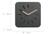 12 inches European Style Gray Eco-friendly Wooden Watch Modern Design Home Decorative Square Concrete Wall Clock