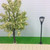 10pcs Mini Garden Lamps Miniatures Decoration Scale 1:100 Black Model Layout Single Head Lights Lamppost Landscape Light Model