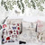 Linen Tower leaves Flower Printed Retro Chair Cushion For Sofa Home Decor PillowCase Bed Pillow polyster Custom 40 45 50 60 70