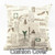 Linen Tower leaves Flower Printed Retro Chair Cushion For Sofa Home Decor PillowCase Bed Pillow polyster Custom 40 45 50 60 70