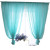 Wedding Ceiling Drapes Solid Pink Sheer Curtains For Living Room Linen Voile Curtain Tulle For Balcony Home Bedroom Hotel 1PCS