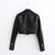 Spring Long Sleeve Short Jackets Zipper Female Moto Biker Jackets Sweet Wear Lady Retro Jackets Outwears