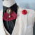 Free Shipping Men's New MALE bow tie British multi-layer large collar flower wedding groom groomsmen bow tie