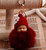 Sleeping Baby Doll Keychain Pompom Faux Rabbit Fur Ball  Baby Toy Women Trinket Bag Charms