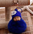 Sleeping Baby Doll Keychain Pompom Faux Rabbit Fur Ball  Baby Toy Women Trinket Bag Charms