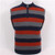 100%goat cashmere patchwork color striped knit men fashion thick loose pullover sweater half-high