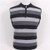 100%goat cashmere patchwork color striped knit men fashion thick loose pullover sweater half-high