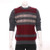 new arrival 100%goat cashmere o-neck knit men winter autumn fashion striped pullover sweater blue 2color S-2XL