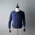 100%cashmere Oneck knit men striped H-straight pullover sweater