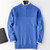 Cashmere thick half high collar knit men fashion solid loose H-straight bottoming pullover sweater