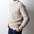 100%cashmere thick twill twisted knit men fashion O'Neck loose H-straight pullover sweater