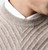 100%cashmere thick twill twisted knit men fashion O'Neck loose H-straight pullover sweater