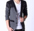 Men Blazers Fashion Stitching Knitting Men Suit Slim Autumn Cotton Jacket For Men Casual cardigan