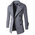 Men's winter lapel casual overcoat long double-breasted trench coat