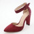 Women Pumps Women Shoes Party Wedding Super Square High Heel Pointed Toe Red Wine Ladies Pumps