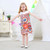Girls Brand Dresses Geometric Patterns Fashion Sleeveless Vest Dresses Princess apparel Children's clothing k1