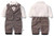 Toddler Boys Clothing Set Spring Baby cotton plaid Children Kid Clothes Suits 5pcs birthday Party Costume 1 2 3 Year Gift