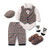 Toddler Boys Clothing Set Spring Baby cotton plaid Children Kid Clothes Suits 5pcs birthday Party Costume 1 2 3 Year Gift